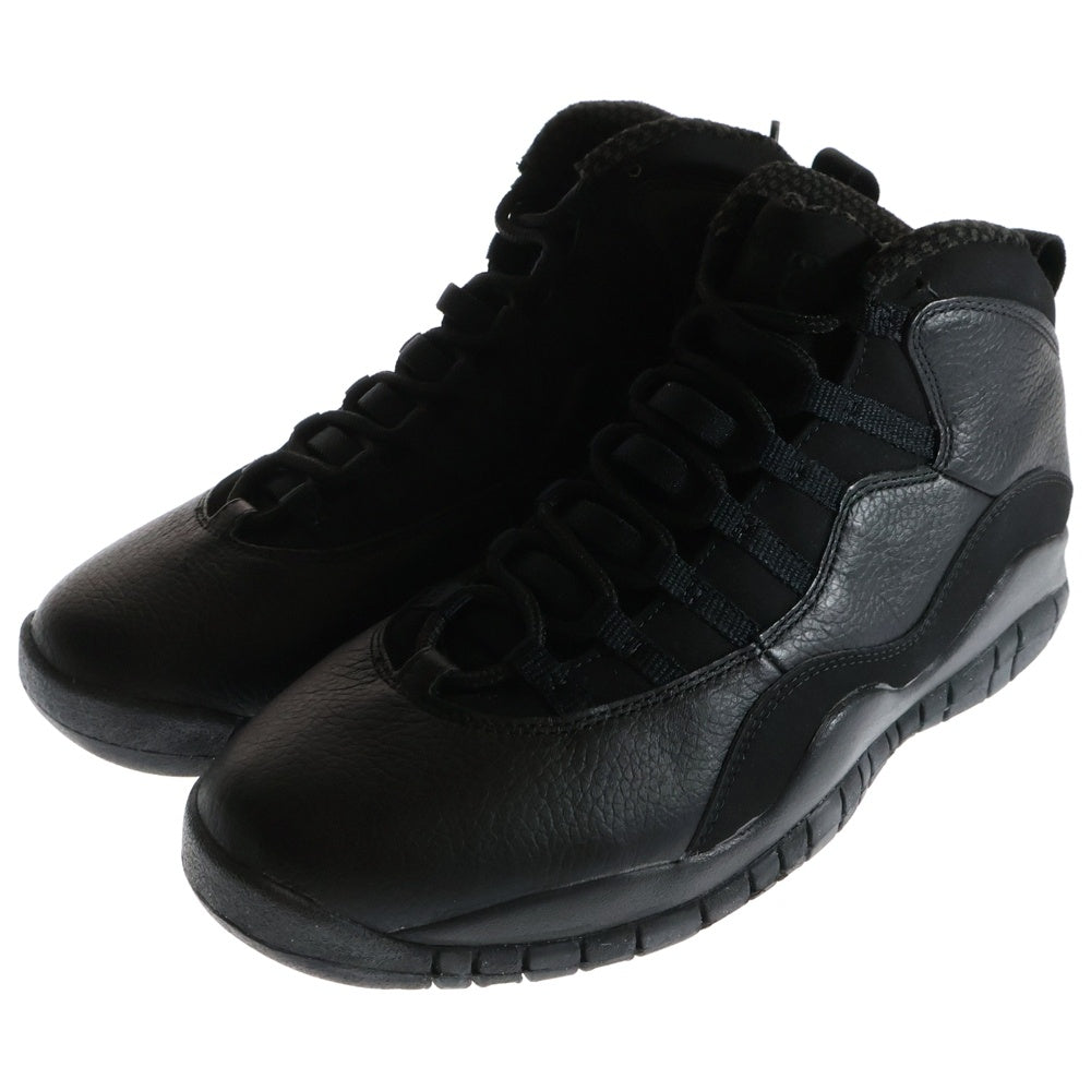 NIKE(ナイキ) 【観賞用2005年製】 AIR JORDAN 10 RETRO BLACKOUT エアジョーダン 10 レトロ ブラックアウト ハイカットスニーカー ブラック US10.5/28.5cm 310805-010