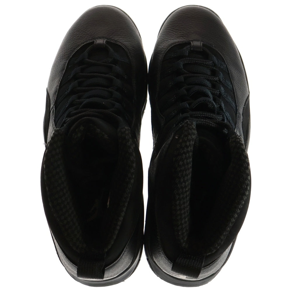 NIKE(ナイキ) 【観賞用2005年製】 AIR JORDAN 10 RETRO BLACKOUT エアジョーダン 10 レトロ ブラックアウト ハイカットスニーカー ブラック US10.5/28.5cm 310805-010