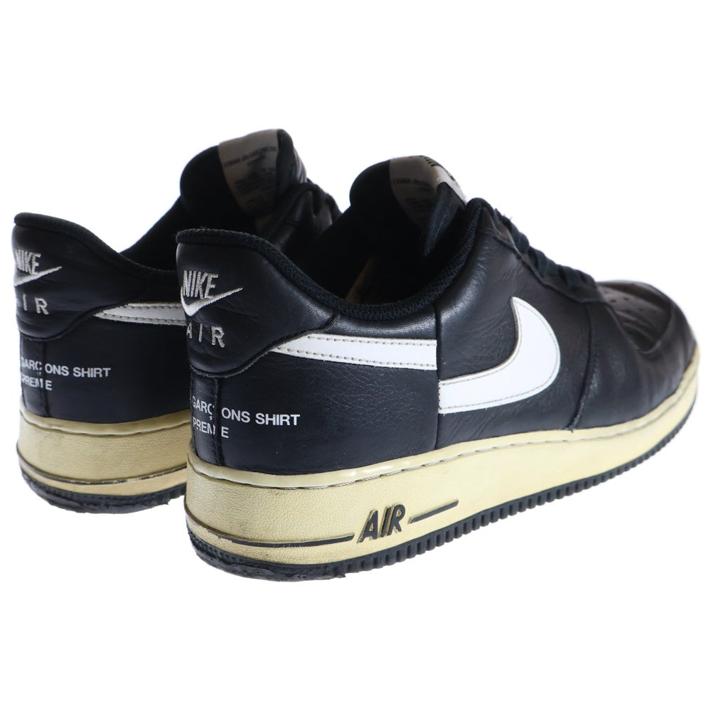 NIKE(ナイキ) ×SUPREME COMME des GARCONS AIR FORCE 1 シュプリーム コムデギャルソン エアフォース 1 ローカットスニーカー ブラック US10.5/28.5cm AR7623-001