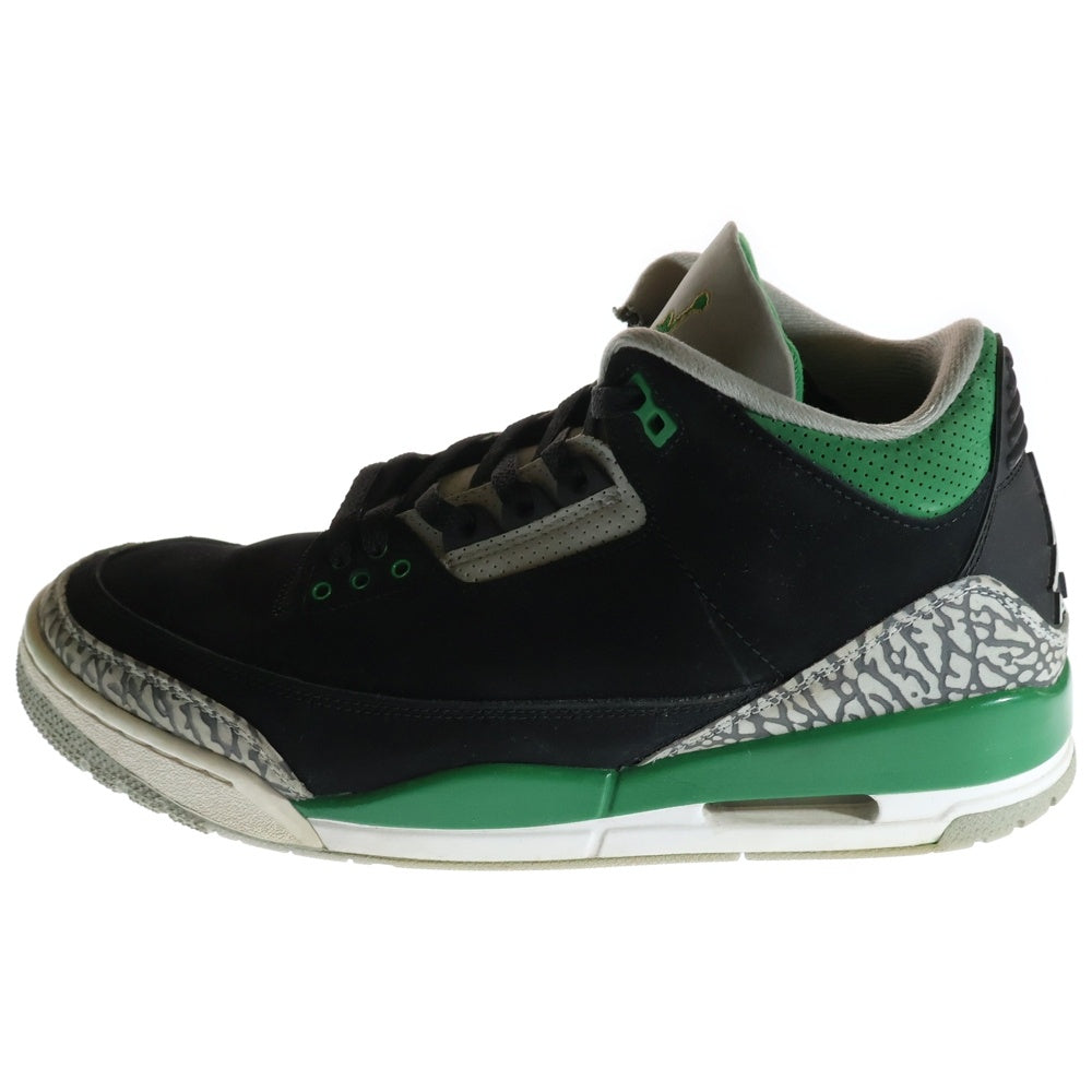 NIKE(ナイキ) AIR JORDAN 3 RETRO PINE GREEN エアジョーダン3 レトロ パイン グリーン ハイカットスニーカー ブラック/グリーン US11/29cm CT8532-030