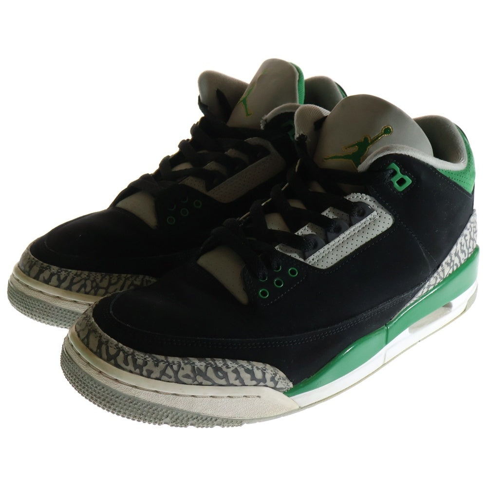 NIKE(ナイキ) AIR JORDAN 3 RETRO PINE GREEN エアジョーダン3 レトロ パイン グリーン ハイカットスニーカー ブラック/グリーン US11/29cm CT8532-030