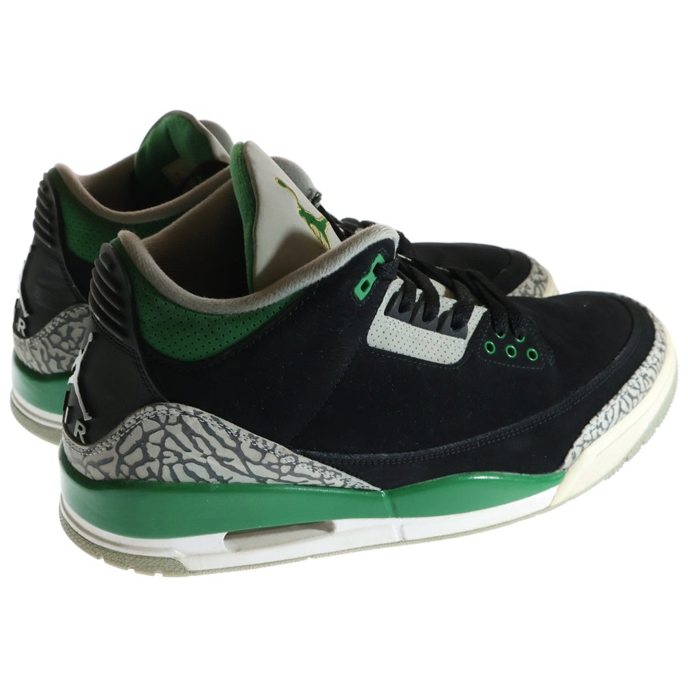 NIKE(ナイキ) AIR JORDAN 3 RETRO PINE GREEN エアジョーダン3 レトロ パイン グリーン ハイカットスニーカー ブラック/グリーン US11/29cm CT8532-030