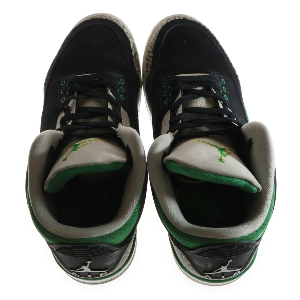 NIKE(ナイキ) AIR JORDAN 3 RETRO PINE GREEN エアジョーダン3 レトロ パイン グリーン ハイカットスニーカー ブラック/グリーン US11/29cm CT8532-030