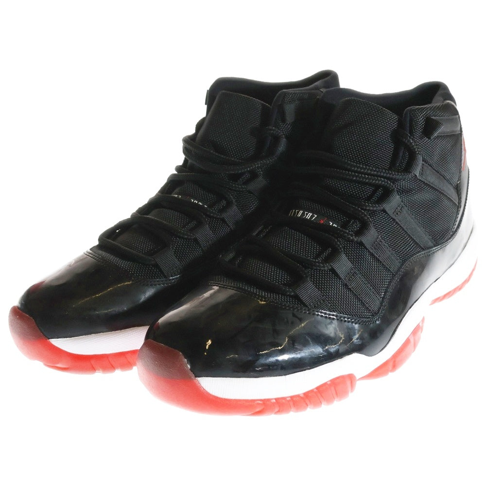 NIKE(ナイキ) 【観賞用2012年製】AIR JORDAN 11 RETRO BRED PLAYOFFS エアジョーダン11 レトロ ブレッド プレイオフス ハイカットスニーカー US12/30cm 378037-010