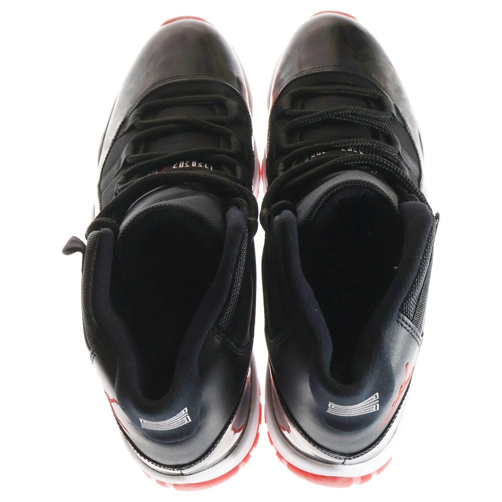 NIKE(ナイキ) 【観賞用2012年製】AIR JORDAN 11 RETRO BRED PLAYOFFS エアジョーダン11 レトロ ブレッド プレイオフス ハイカットスニーカー US12/30cm 378037-010