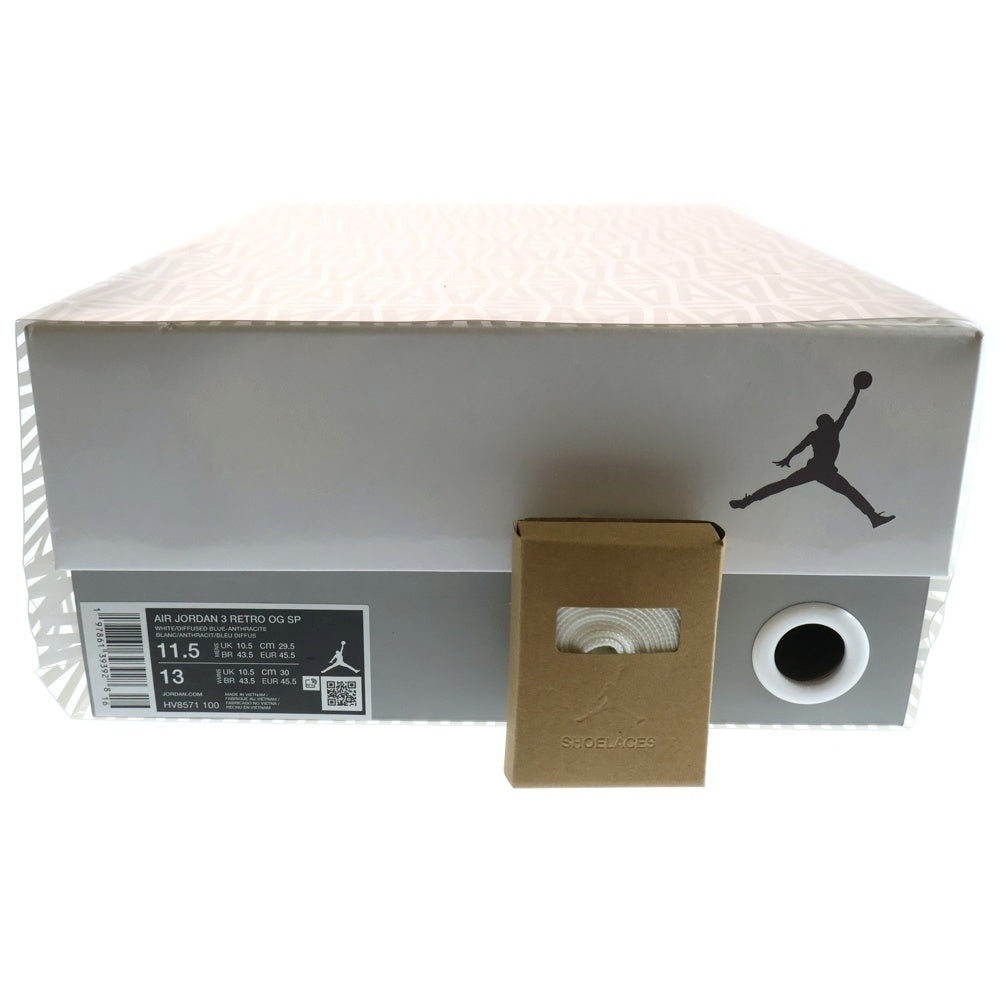 NIKE(ナイキ) ×アママニエール AIR JORDAN 3 RETRO OG SP FOR THE LOVE エアジョーダン3 レトロ フォー ザ ラブ ハイカットスニーカー US11.5/29.5cm HV8571-100