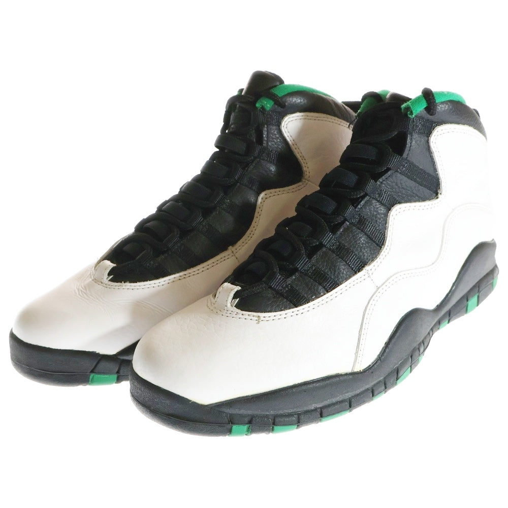 NIKE(ナイキ) 【観賞用1995年製】 AIR JORDAN 10 OG SEATTLE SUPERSONICS エアジョーダン10 OG シアトル スーパーソニックス ハイカットスニーカー US11.5/29.5cm 130209-106