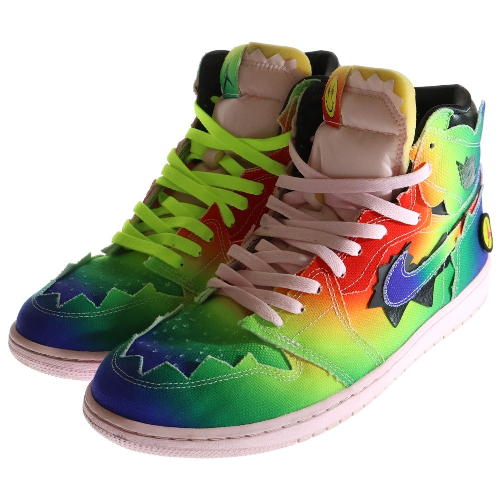 NIKE(ナイキ) ×J BALVIN NIKE AIR JORDAN 1 HIGH OG RAINBOW J バルビン エアジョーダン1 OG レインボー ハイカットスニーカー マルチカラー US12/30cm DC3481-900