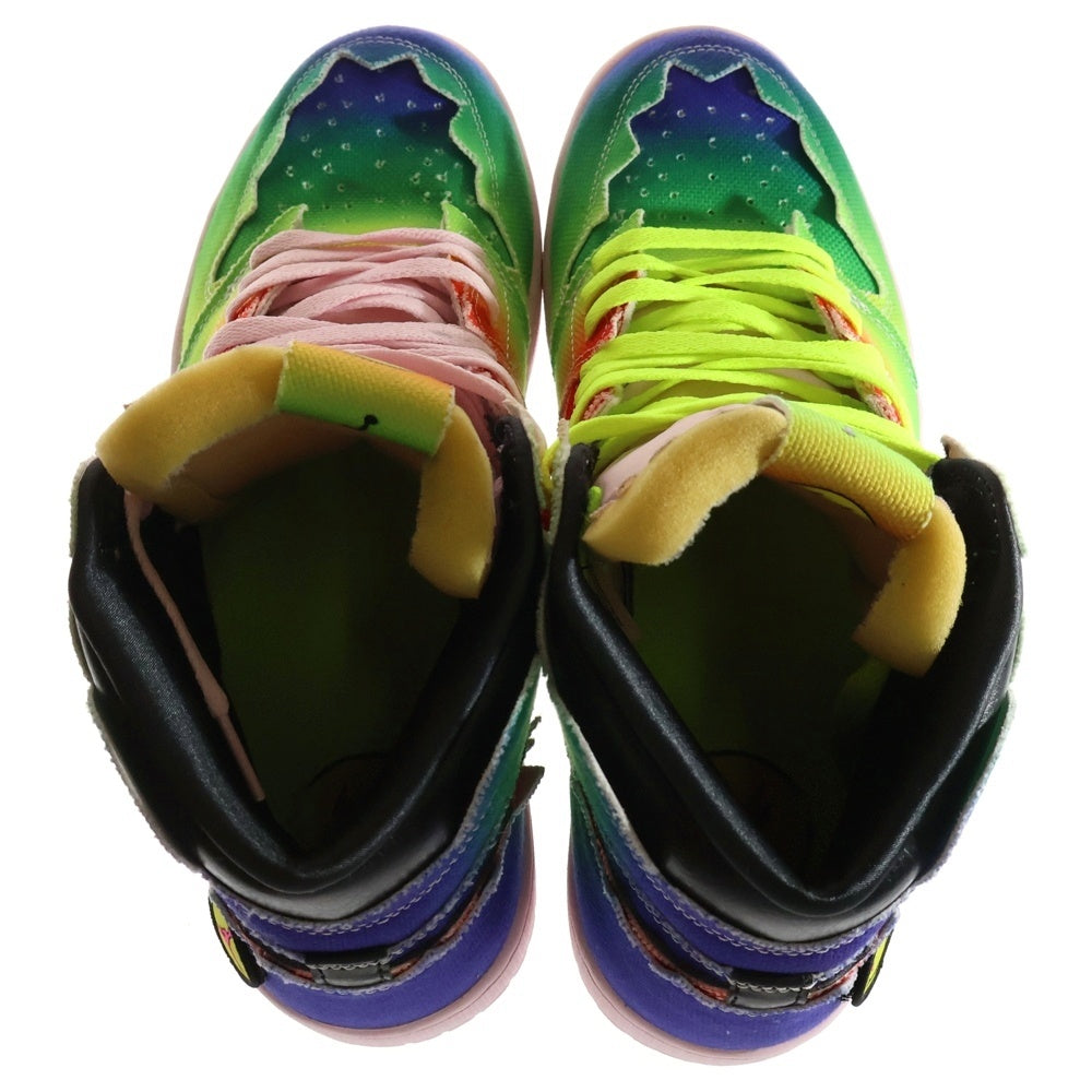 NIKE(ナイキ) ×J BALVIN NIKE AIR JORDAN 1 HIGH OG RAINBOW J バルビン エアジョーダン1 OG レインボー ハイカットスニーカー マルチカラー US12/30cm DC3481-900