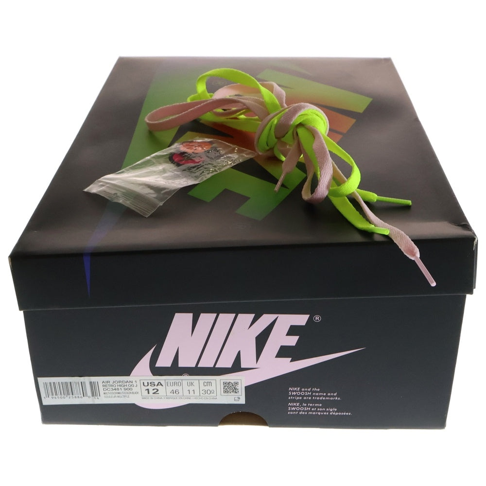NIKE(ナイキ) ×J BALVIN NIKE AIR JORDAN 1 HIGH OG RAINBOW J バルビン エアジョーダン1 OG レインボー ハイカットスニーカー マルチカラー US12/30cm DC3481-900