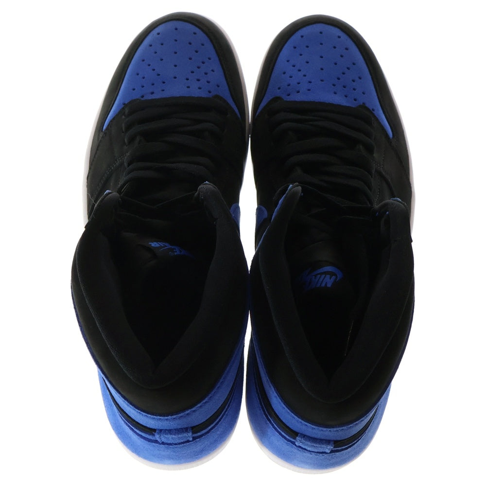 NIKE(ナイキ) AIR JORDAN 1 RETRO HIGH OG ROYAL REIMAGINED エアジョーダン1スエードロイヤル ハイカットスニーカー ブルー/ブラック US12/30cm DZ5485-042