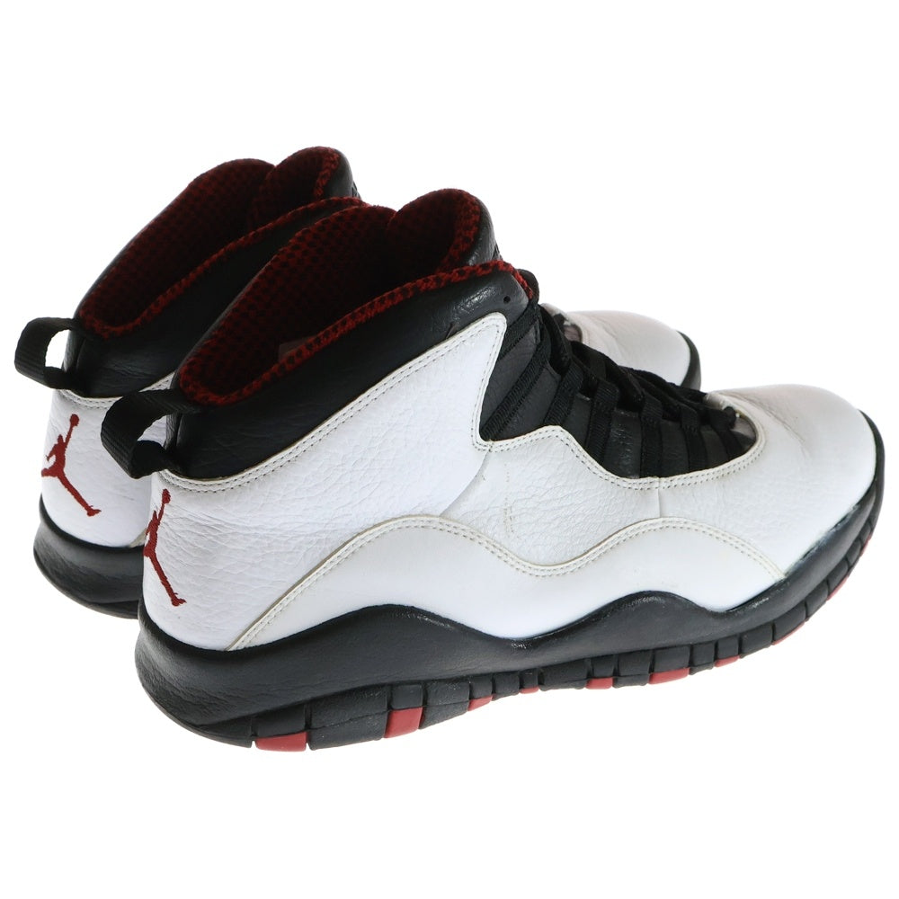 NIKE(ナイキ) 【観賞用2012年製】 AIR JORDAN 10 RETRO CHICAGO エアジョーダン10 レトロ シカゴ ハイカットスニーカー ホワイト/ブラック US10.5/28.5cm 310805-100