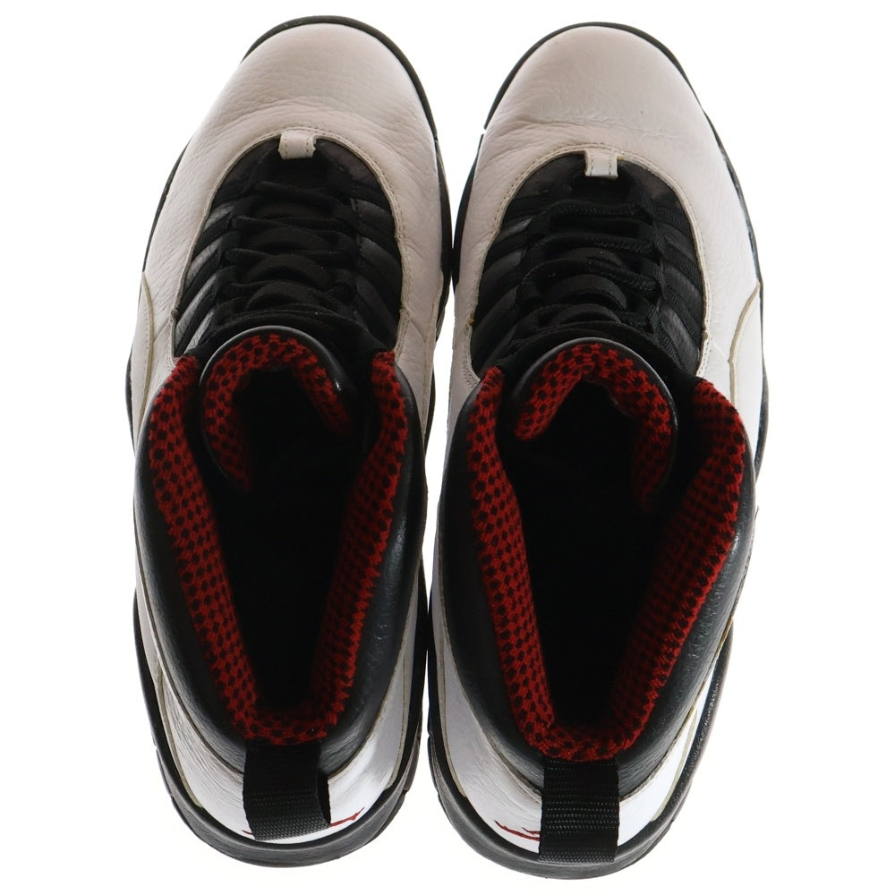 NIKE(ナイキ) 【観賞用2012年製】 AIR JORDAN 10 RETRO CHICAGO エアジョーダン10 レトロ シカゴ ハイカットスニーカー ホワイト/ブラック US10.5/28.5cm 310805-100