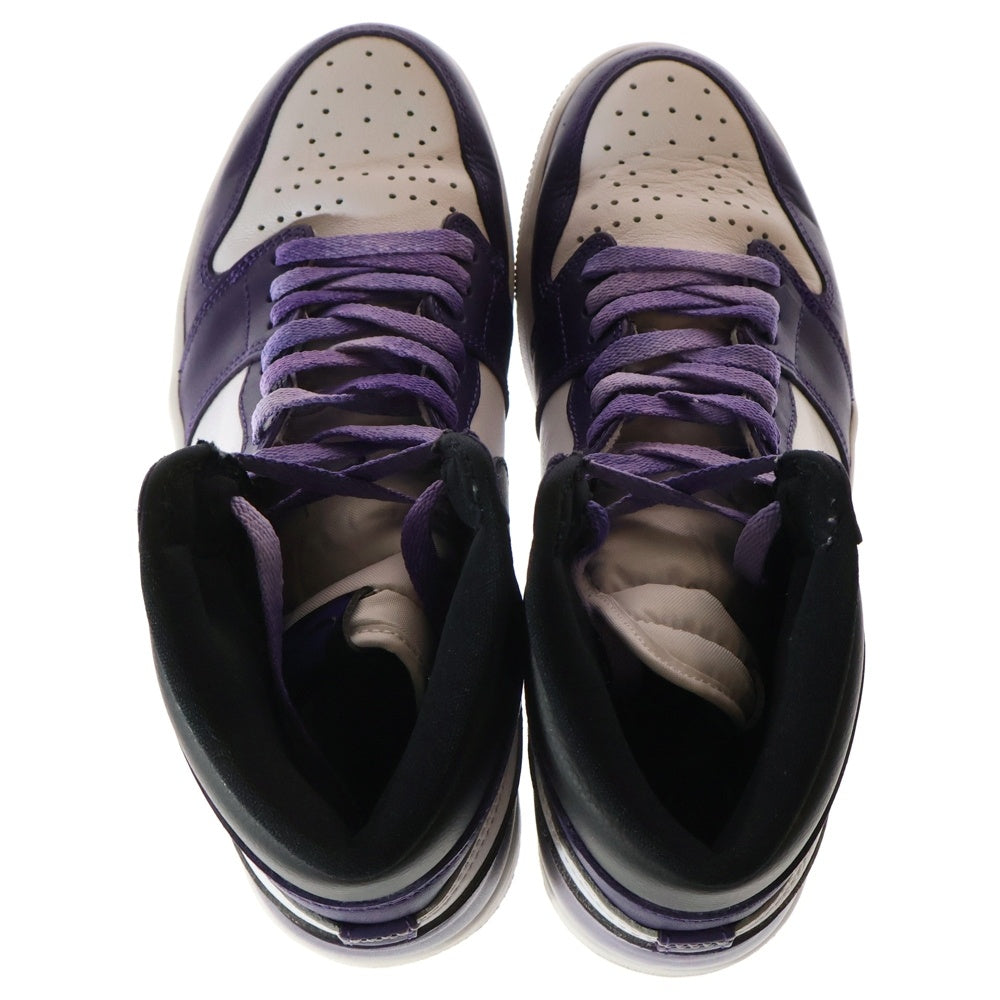 NIKE(ナイキ) AIR JORDAN 1 RETRO HIGH OG COURT PURPLE エアジョーダン1 レトロ ハイ コート パープル ハイカットスニーカー ホワイト/パープル US10/28cm 555088-500