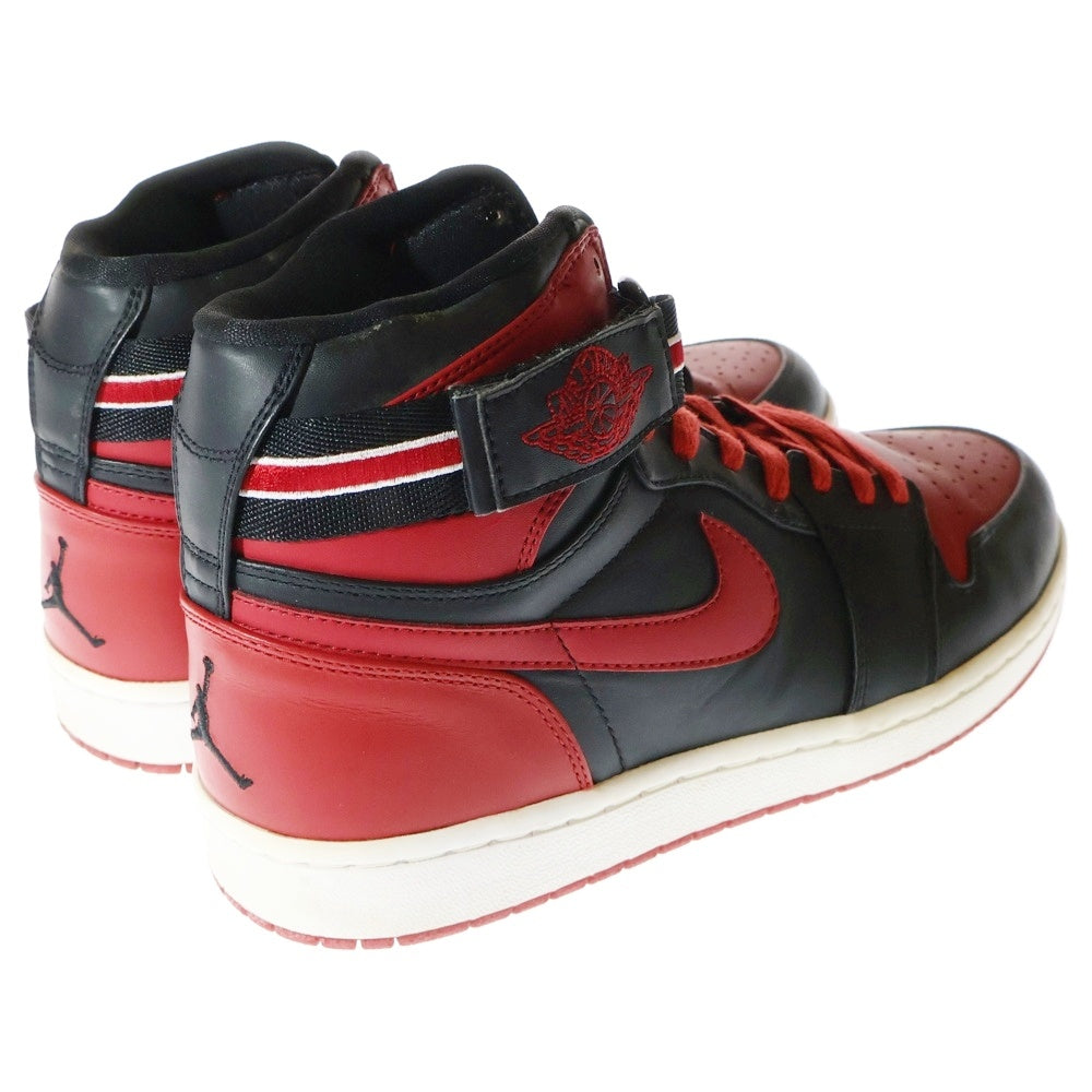 NIKE(ナイキ) 【観賞用2008年製】 AIR JORDAN 1 RETRO HIGH STRAP BRED エアジョーダン 1 レトロ ハイ ストラップ ブレッド ハイカットスニーカー US10.5/28.5cm 342132-061