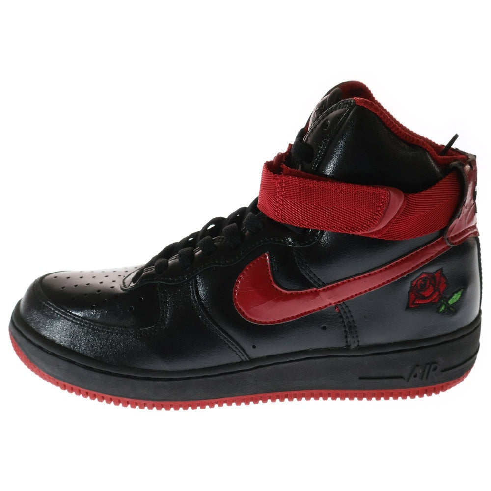 NIKE(ナイキ) 【観賞用2002年製】 AIR FORCE 1 HIGH エアフォース 1 パテントハイカットスニーカーシューズ ブラック/レッド US10.5/28.5cm 624038-061