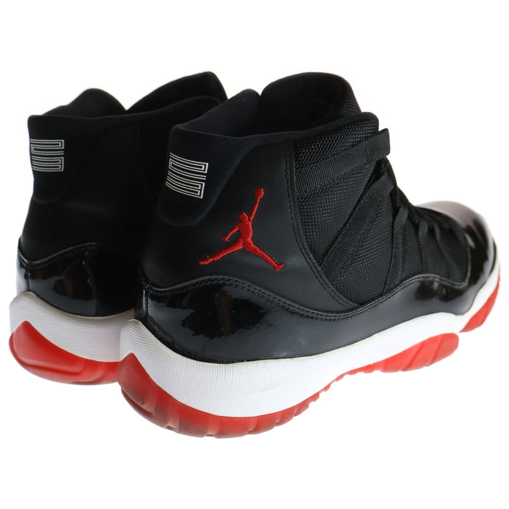 NIKE(ナイキ) 【観賞用 2012年製】AIR JORDAN 11 RETRO BRED エアジョーダン11 レトロ ブレッド ハイカットスニーカー ブラック/レッド US10/28cm 378037-010