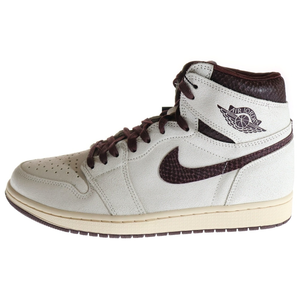 NIKE(ナイキ) ×A MA MANIERE AIR JORDAN1 RETRO HIGH OG SP アママニエール エアジョーダン1 セイルアンドバーガンディ ハイカットスニーカーUS11/29cm DO7097-100