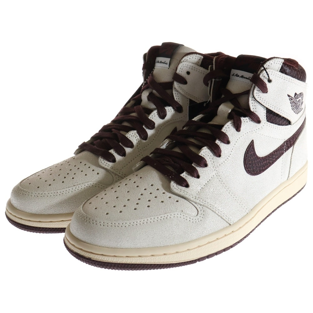 NIKE(ナイキ) ×A MA MANIERE AIR JORDAN1 RETRO HIGH OG SP アママニエール エアジョーダン1 セイルアンドバーガンディ ハイカットスニーカーUS11/29cm DO7097-100