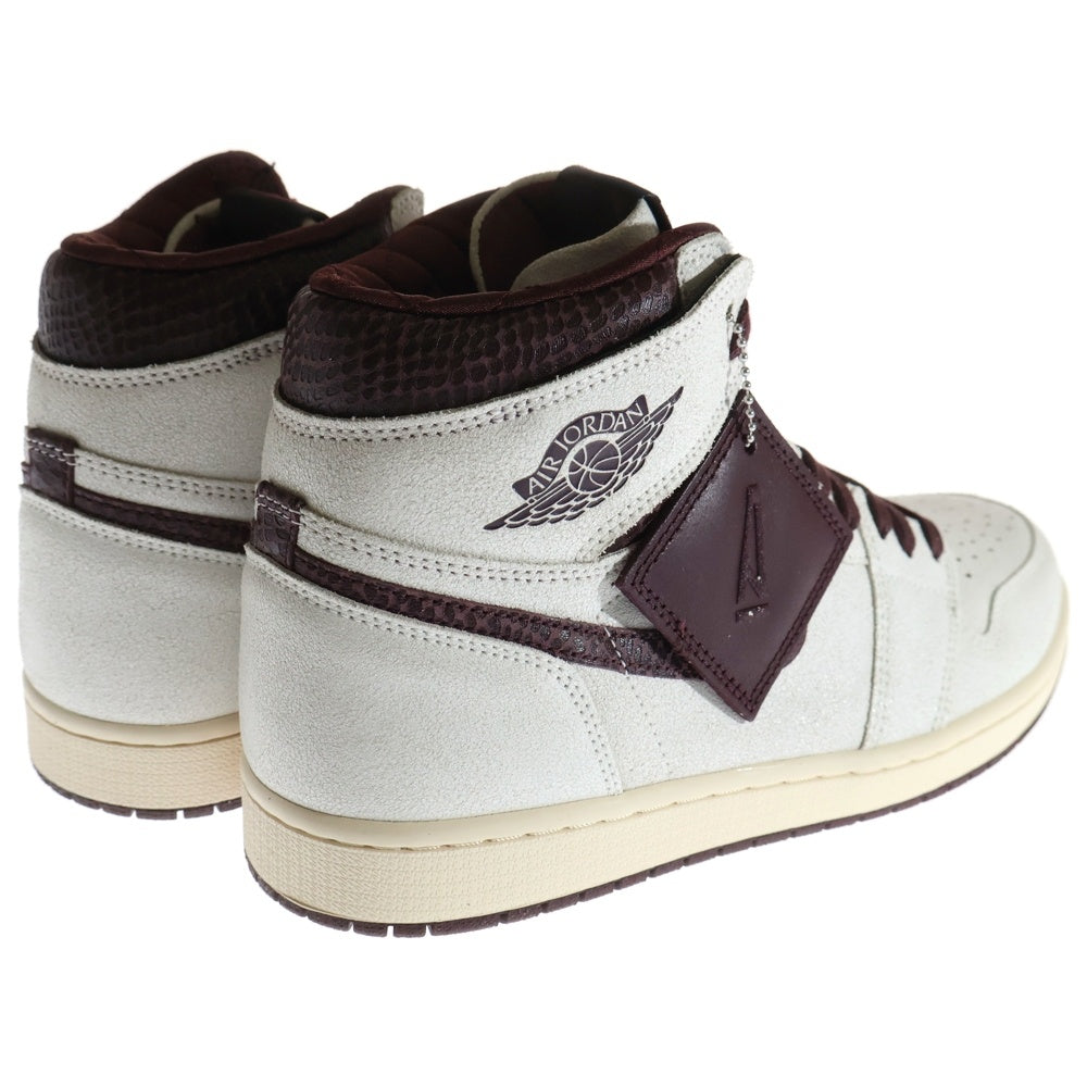 NIKE(ナイキ) ×A MA MANIERE AIR JORDAN1 RETRO HIGH OG SP アママニエール エアジョーダン1 セイルアンドバーガンディ ハイカットスニーカーUS11/29cm DO7097-100