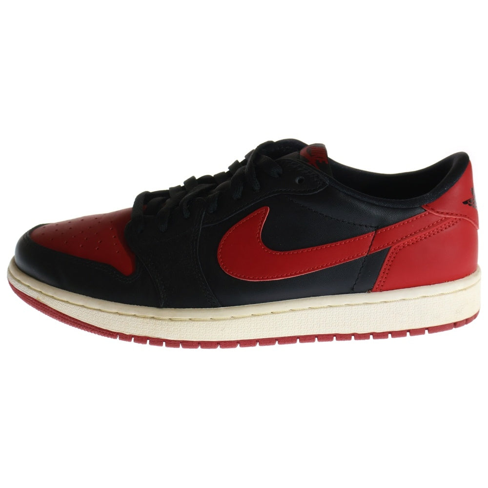 NIKE(ナイキ) 【観賞用2014年製】 AIR JORDAN 1 RETRO LOW BRED エアジョーダン1 ロー ブレッド ローカットスニーカー ブラック/レッド USUS11/29cm 705329-001
