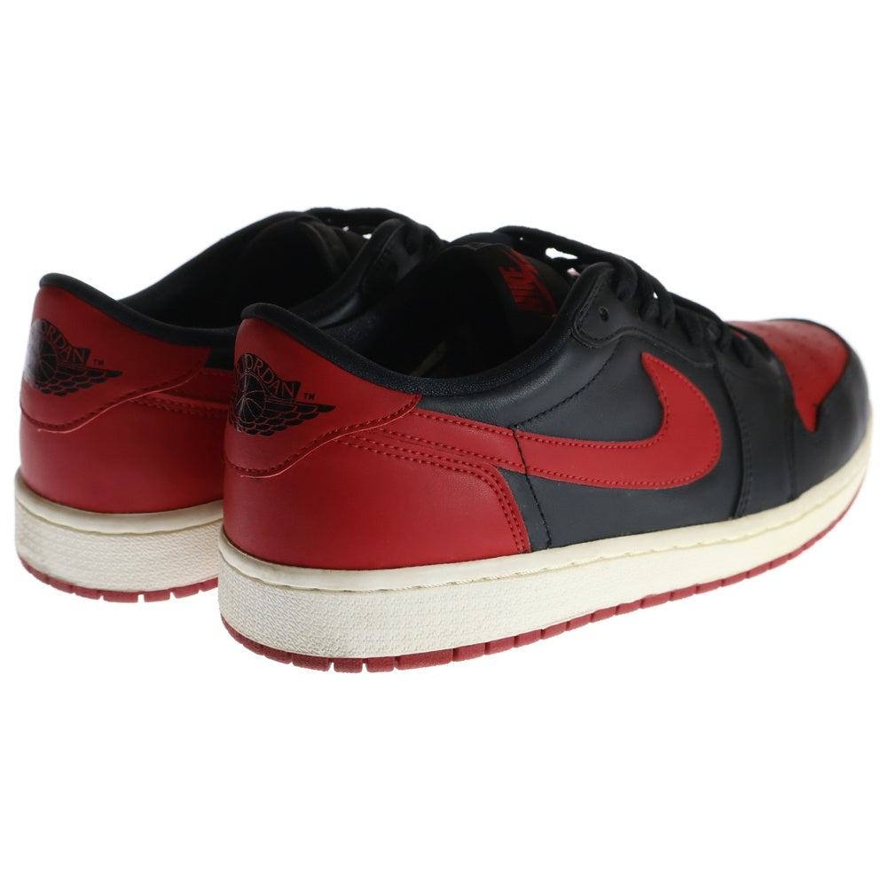 NIKE(ナイキ) 【観賞用2014年製】 AIR JORDAN 1 RETRO LOW BRED エアジョーダン1 ロー ブレッド ローカットスニーカー ブラック/レッド USUS11/29cm 705329-001