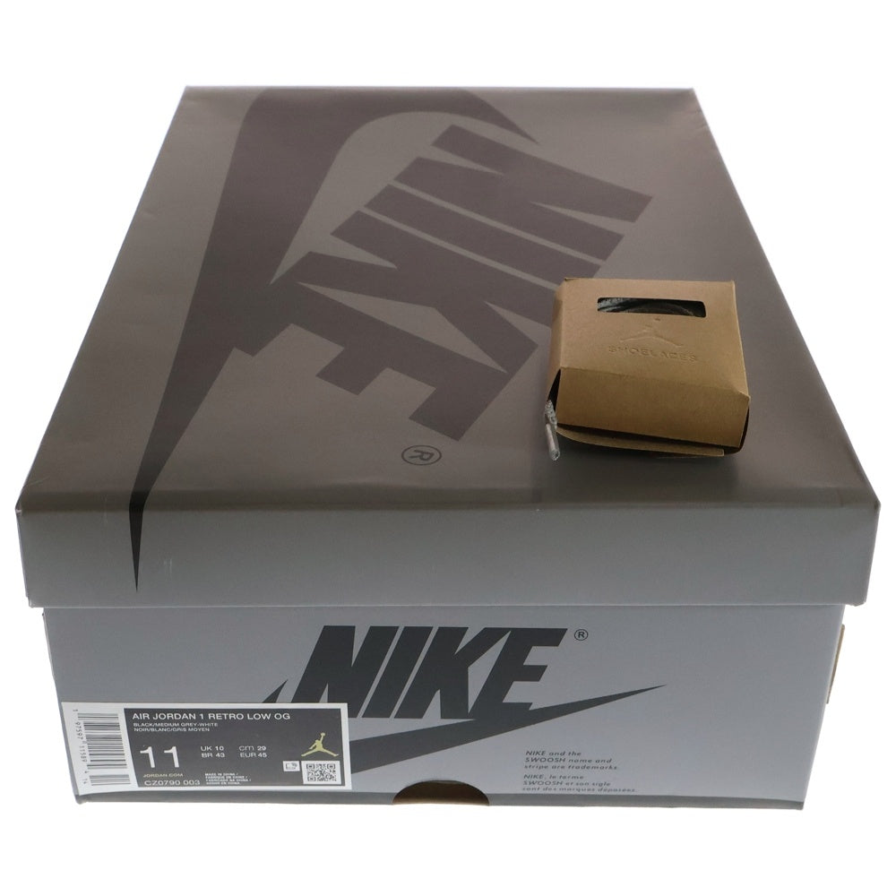 NIKE(ナイキ) AIR JORDAN 1 RETRO LOW OG SHADOW エアジョーダン1シャドウ ローカットスニーカー ブラック/グレー US11/29cm CZ0790-003