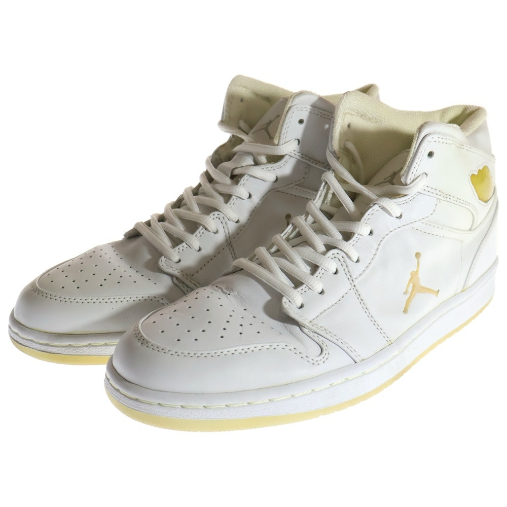 NIKE(ナイキ) 【観賞用2002年製】 AIR JORDAN 1 RETRO PLATINUM WHITE CHROME エア ジョーダン 1 レトロ プラチナム クローム ハイカットスニーカー US10.5/28.5cm 306000-101