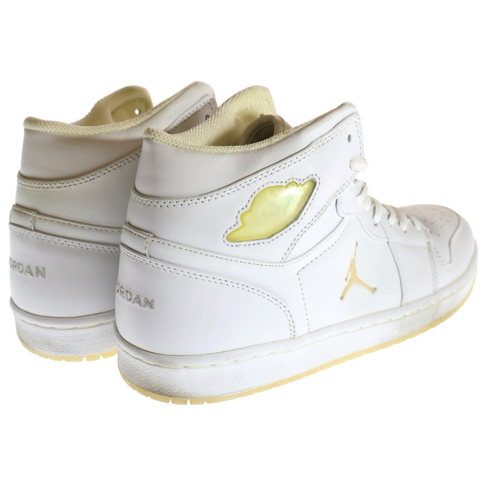 NIKE(ナイキ) 【観賞用2002年製】 AIR JORDAN 1 RETRO PLATINUM WHITE CHROME エア ジョーダン 1 レトロ プラチナム クローム ハイカットスニーカー US10.5/28.5cm 306000-101