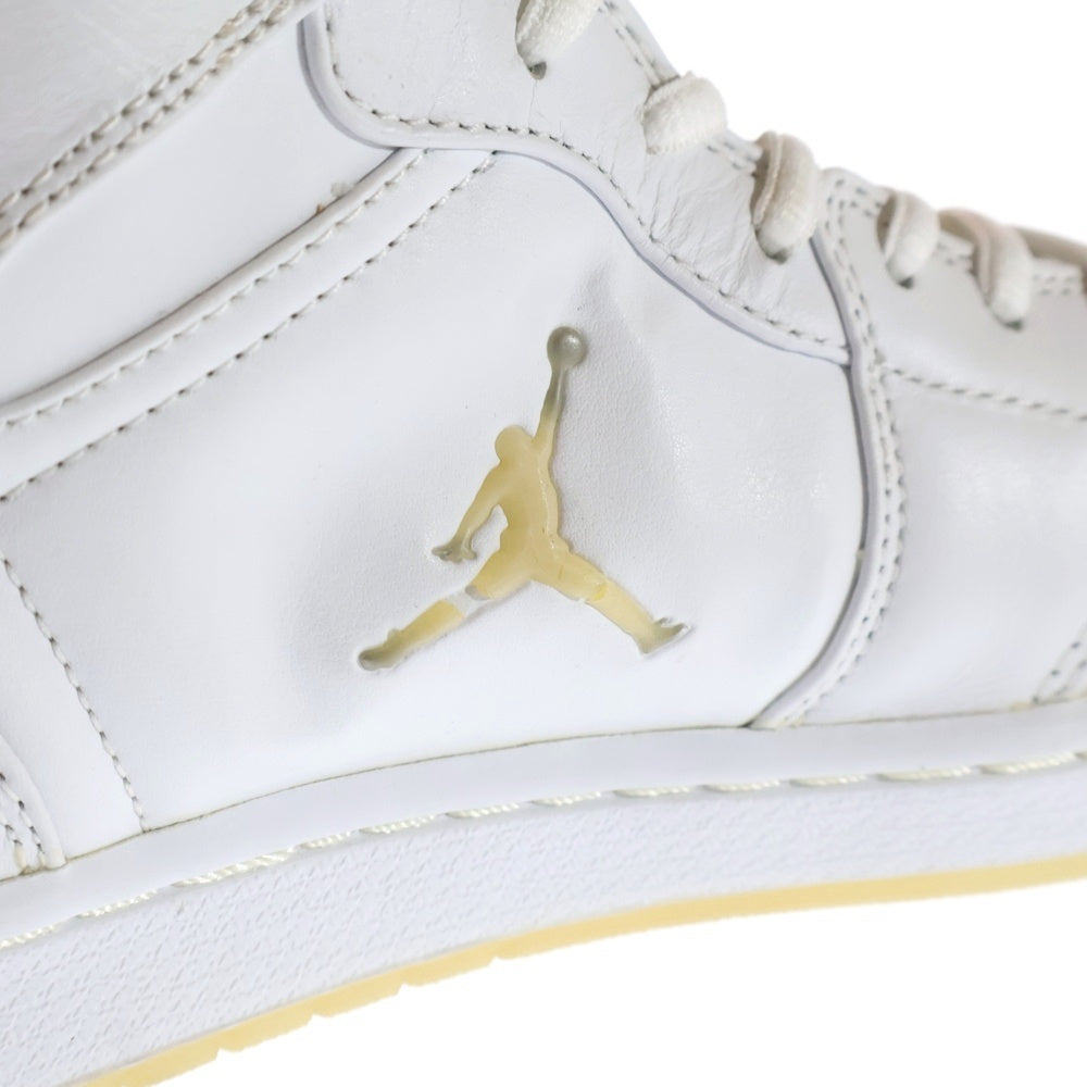 NIKE(ナイキ) 【観賞用2002年製】 AIR JORDAN 1 RETRO PLATINUM WHITE CHROME エア ジョーダン 1 レトロ プラチナム クローム ハイカットスニーカー US10.5/28.5cm 306000-101