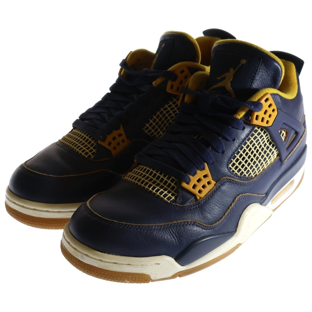 NIKE(ナイキ) AIR JORDAN 4 RETRO DUNK FROM ABOVE エアジョーダン4 レトロ ダンク フロム アバブ ハイカットスニーカー ブラック/イエロー US10/28cm 308497-425
