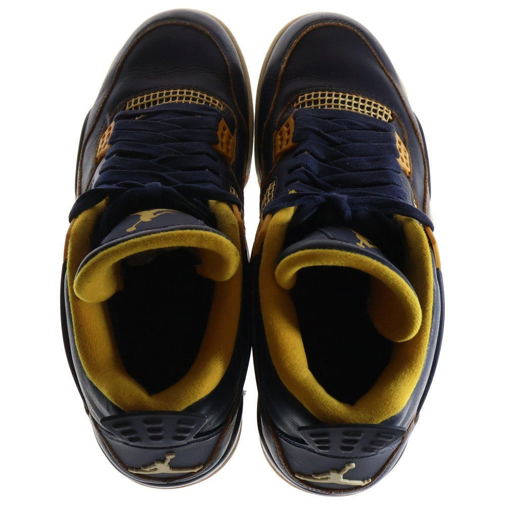 NIKE(ナイキ) AIR JORDAN 4 RETRO DUNK FROM ABOVE エアジョーダン4 レトロ ダンク フロム アバブ ハイカットスニーカー ブラック/イエロー US10/28cm 308497-425