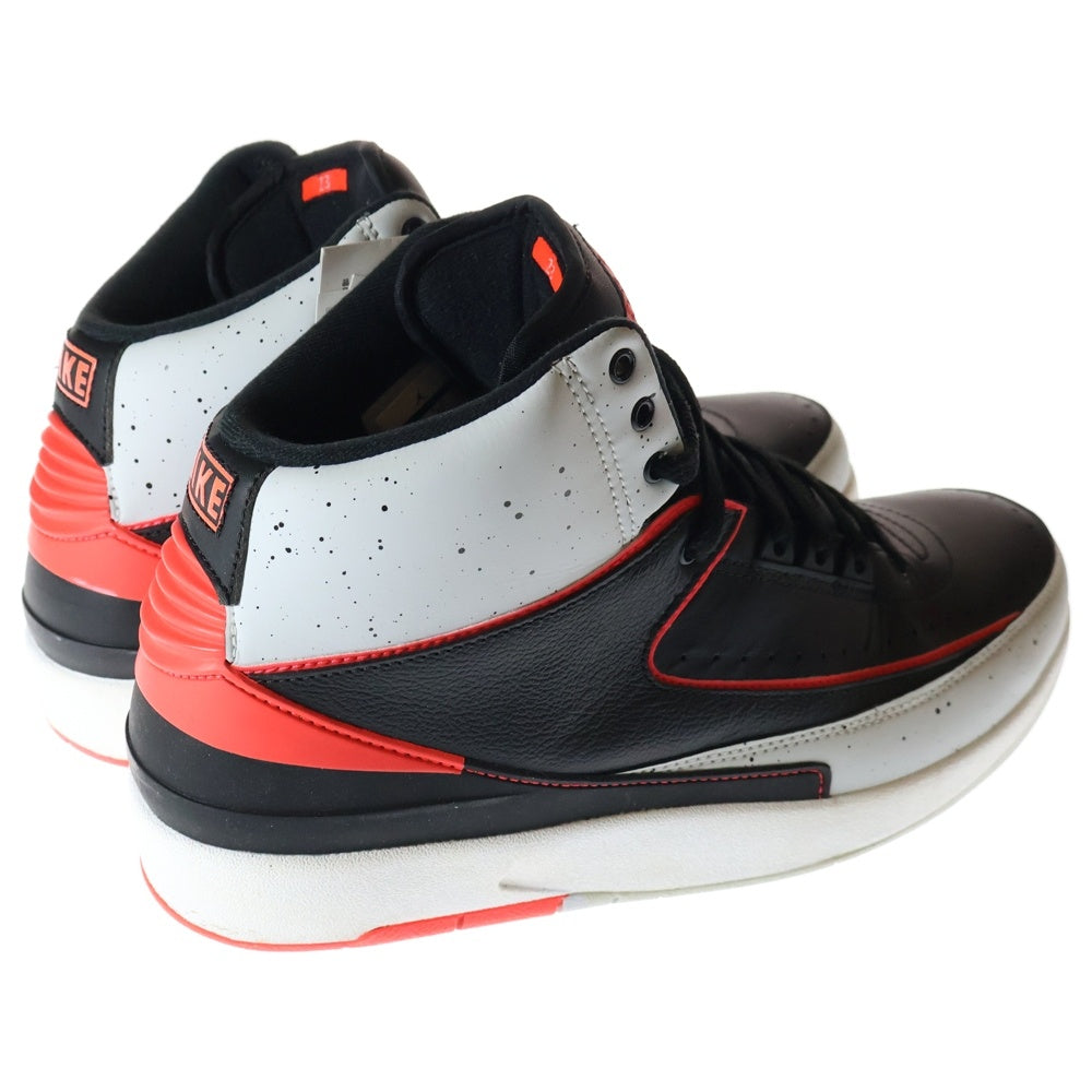 NIKE(ナイキ) 【観賞用 2014年製】AIR JORDAN 2 RETRO INFRARED 23 エアジョーダン2 ハイカットスニーカー ホワイト/オレンジ/ブラック US10/28cm 385475-023