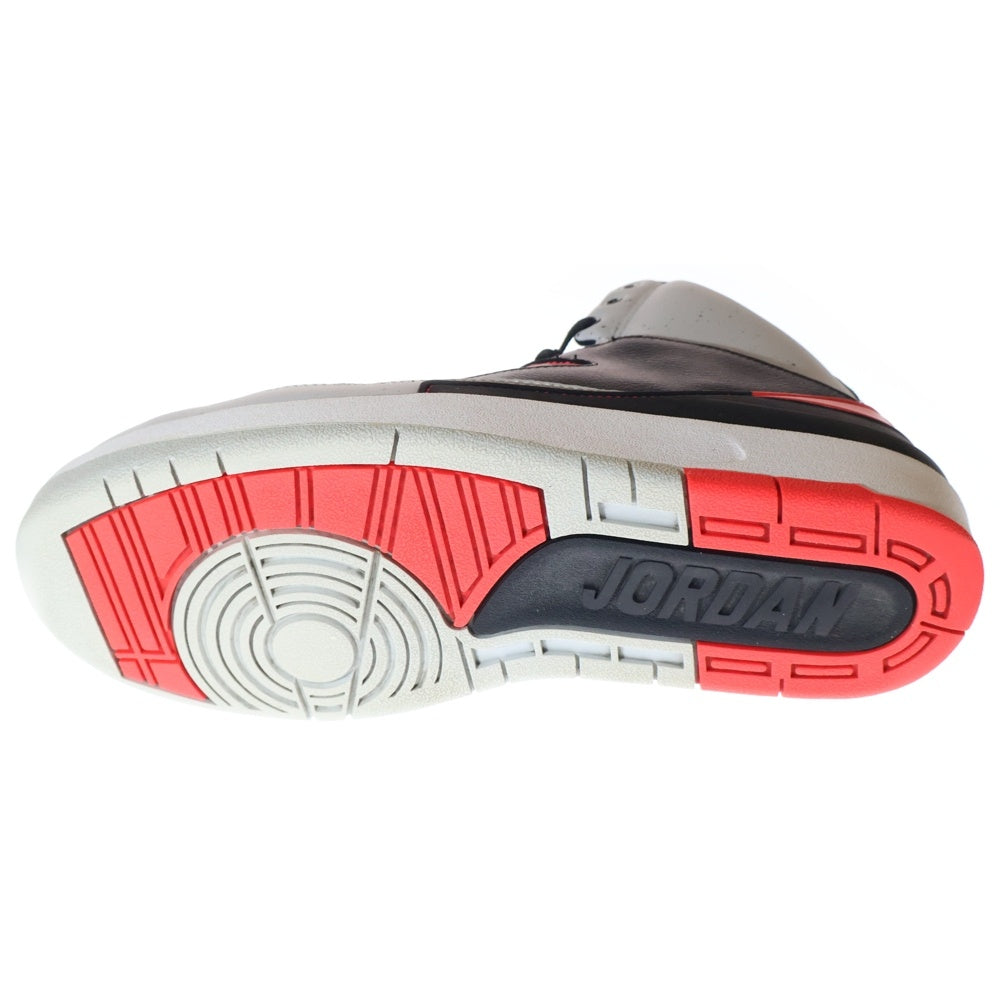 NIKE(ナイキ) 【観賞用 2014年製】AIR JORDAN 2 RETRO INFRARED 23 エアジョーダン2 ハイカットスニーカー ホワイト/オレンジ/ブラック US10/28cm 385475-023