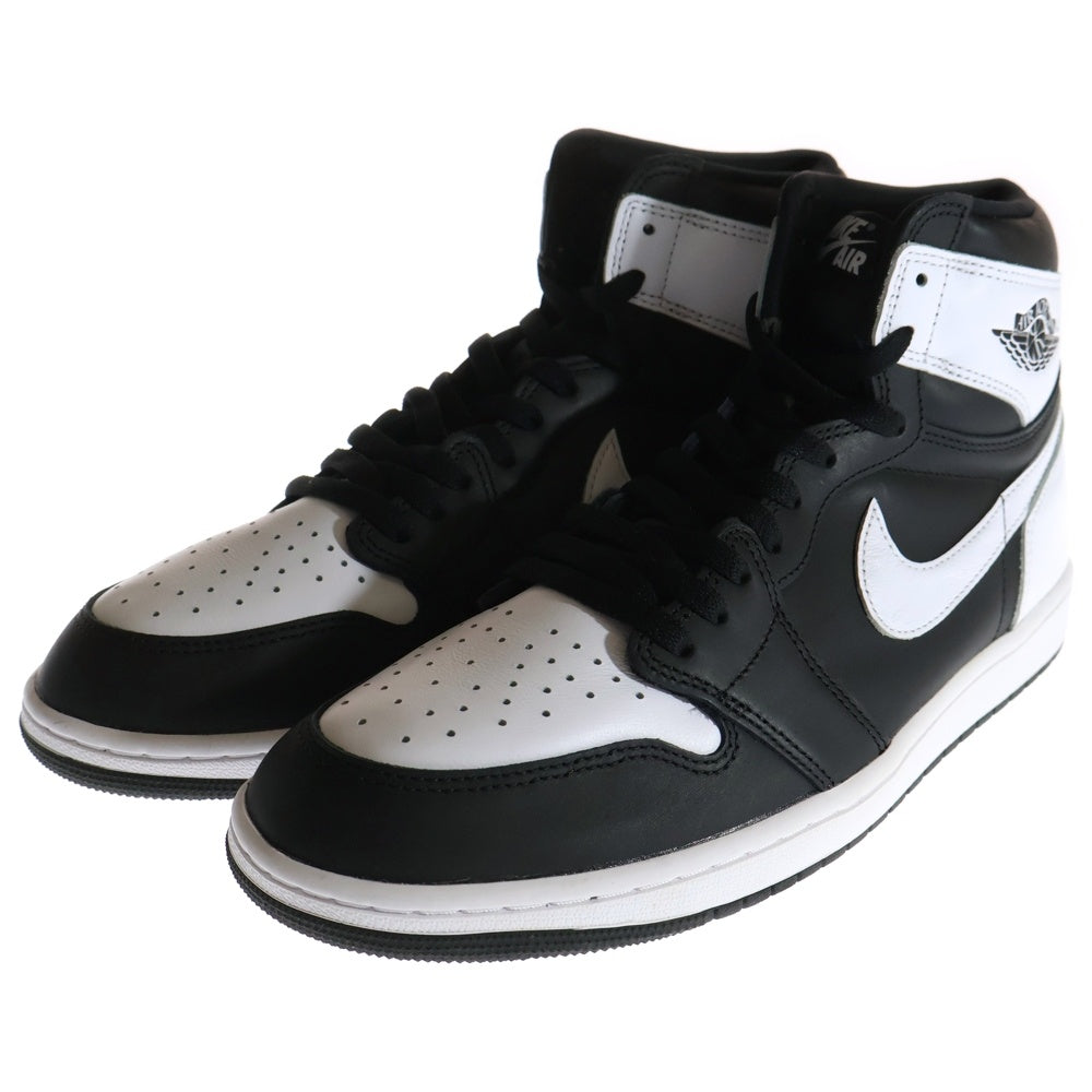 NIKE(ナイキ) AIR JORDAN 1 RETRO HIGH OG エア ジョーダン 1 レトロ ハイカットスニーカー ブラック/ホワイト US12/30cm DZ5485-010