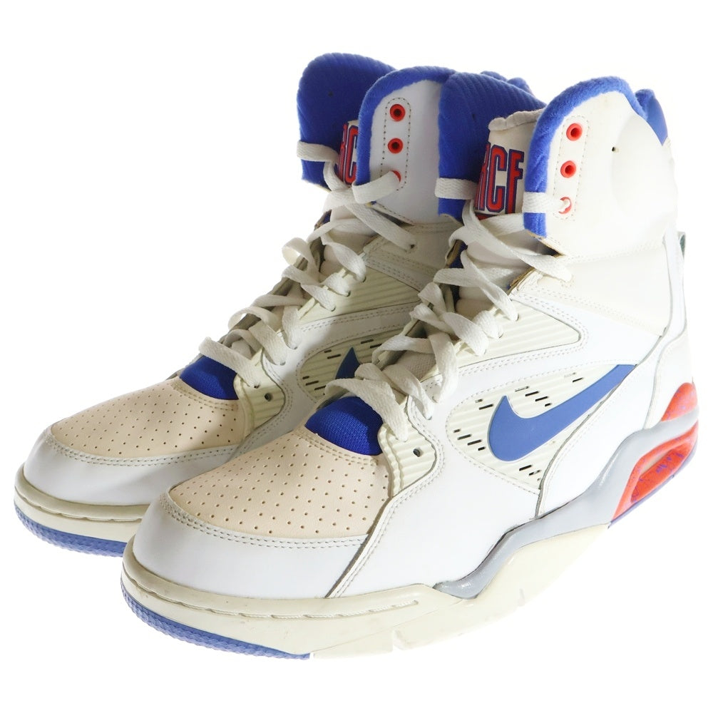 NIKE(ナイキ) 【観賞用2014年製】 AIR COMMAND FORCE エアコマンドフォース ハイカットスニーカーシューズ ホワイト/ブルー US11.5/29.5cm 684715-101