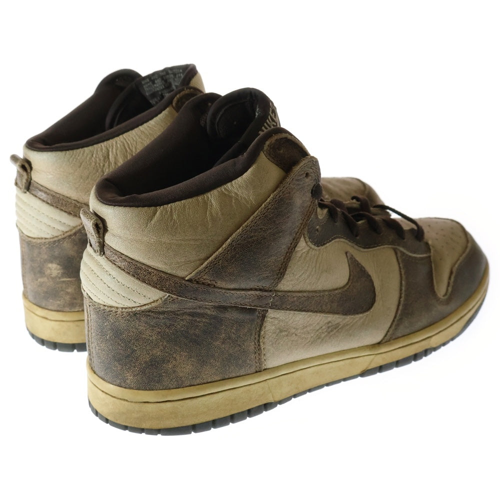 NIKE(ナイキ) 【観賞用2003年製】 DUNK HIGH DIRTY PACK ダンク ハイ ダーティ パック ハイカットスニーカー ブラウン US10.5/28.5cm 304717-223