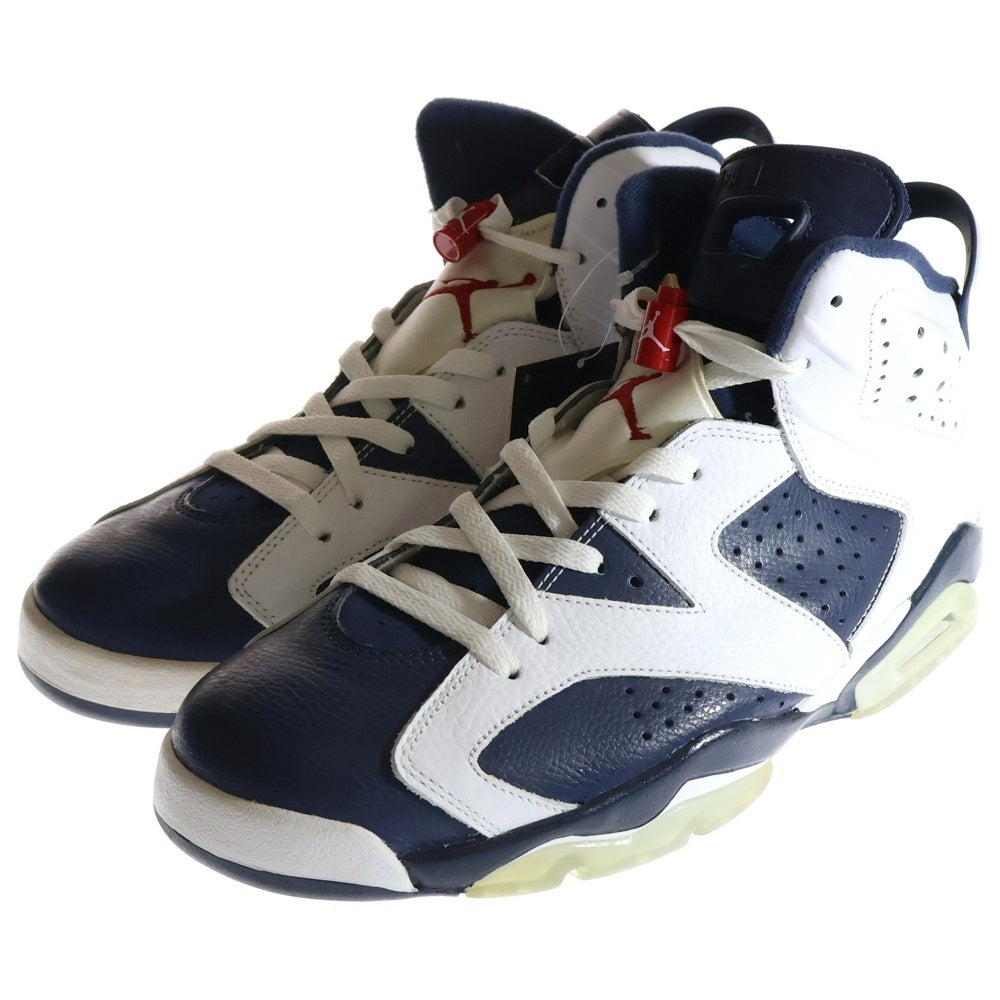 NIKE(ナイキ) 【観賞用2012年製】 AIR JORDAN 6 RETRO OLYMPIC エアジョーダン 6 レトロ オリンピック ハイカットスニーカー シューズ US11/29cm 384664-130