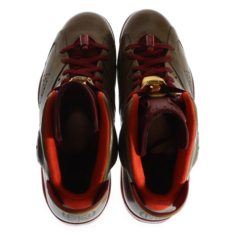 NIKE(ナイキ) 【観賞用2014年製】JORDAN 6 RETRO RAW UMBER エアジョーダン6 レトロ ローアンバー ハイカットスニーカー ブラウン US11/29cm 384664-250