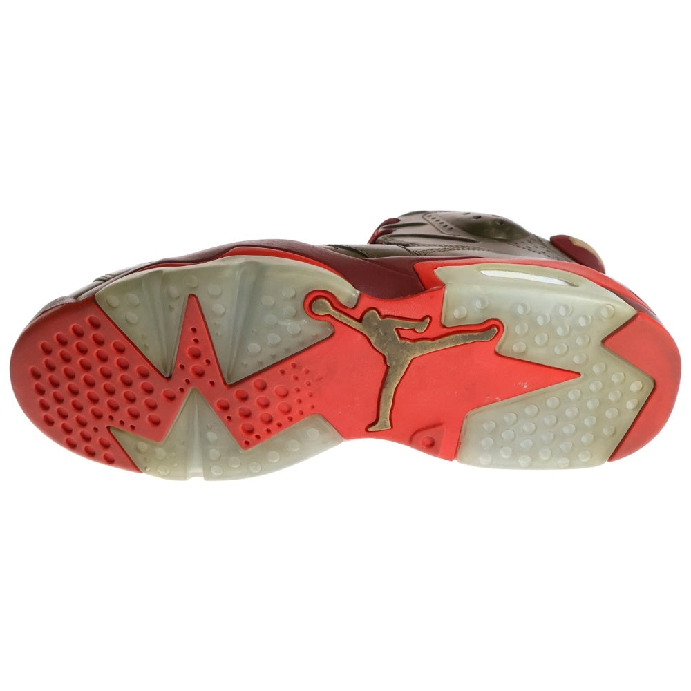 NIKE(ナイキ) 【観賞用2014年製】JORDAN 6 RETRO RAW UMBER エアジョーダン6 レトロ ローアンバー ハイカットスニーカー ブラウン US11/29cm 384664-250