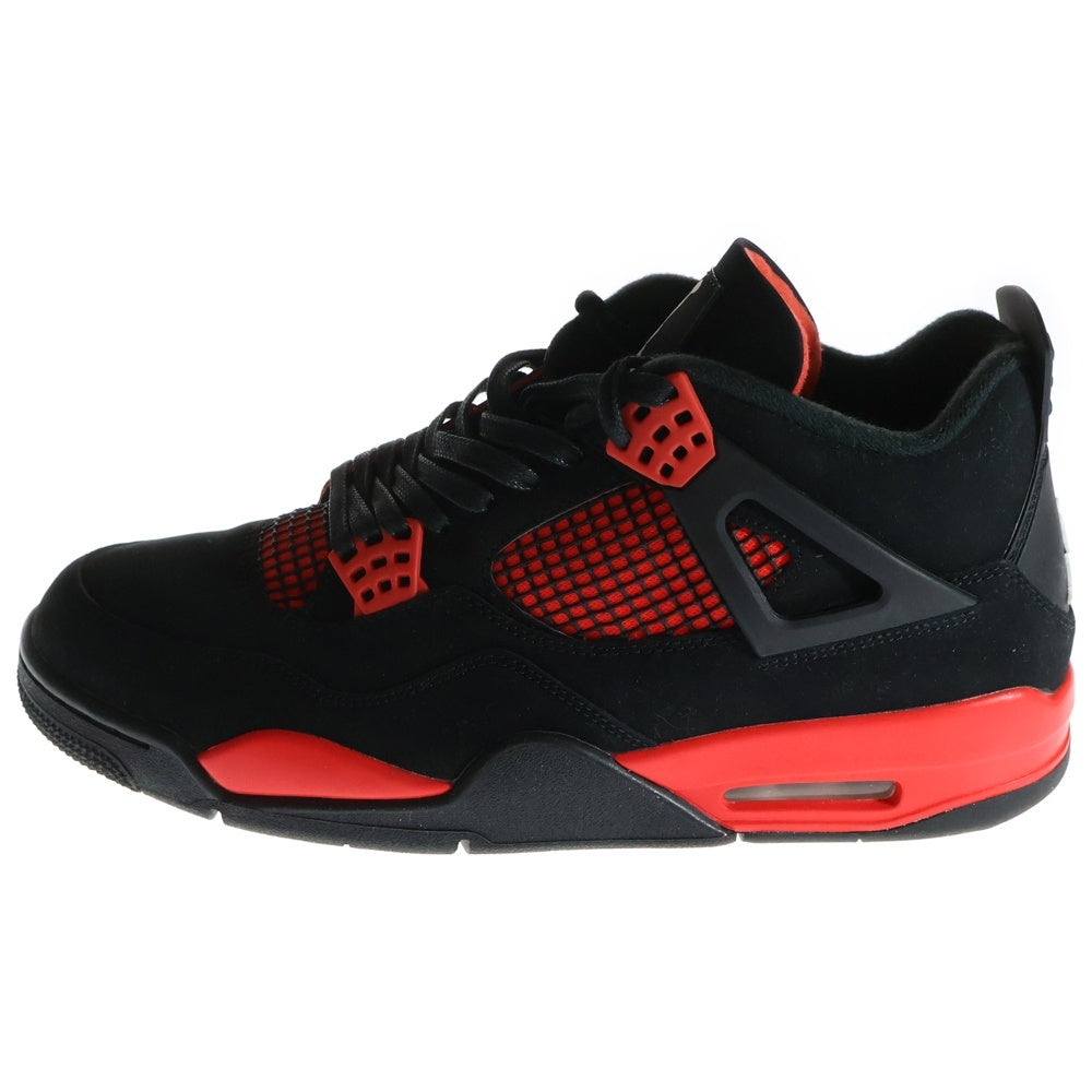 NIKE(ナイキ) AIR JORDAN 4 RETRO RED THUNDER CRIMSON エアジョーダン4 レトロ レッド サンダー クリムゾン ハイカットスニーカー ブラック/レッド US11/29cm CT8527-016