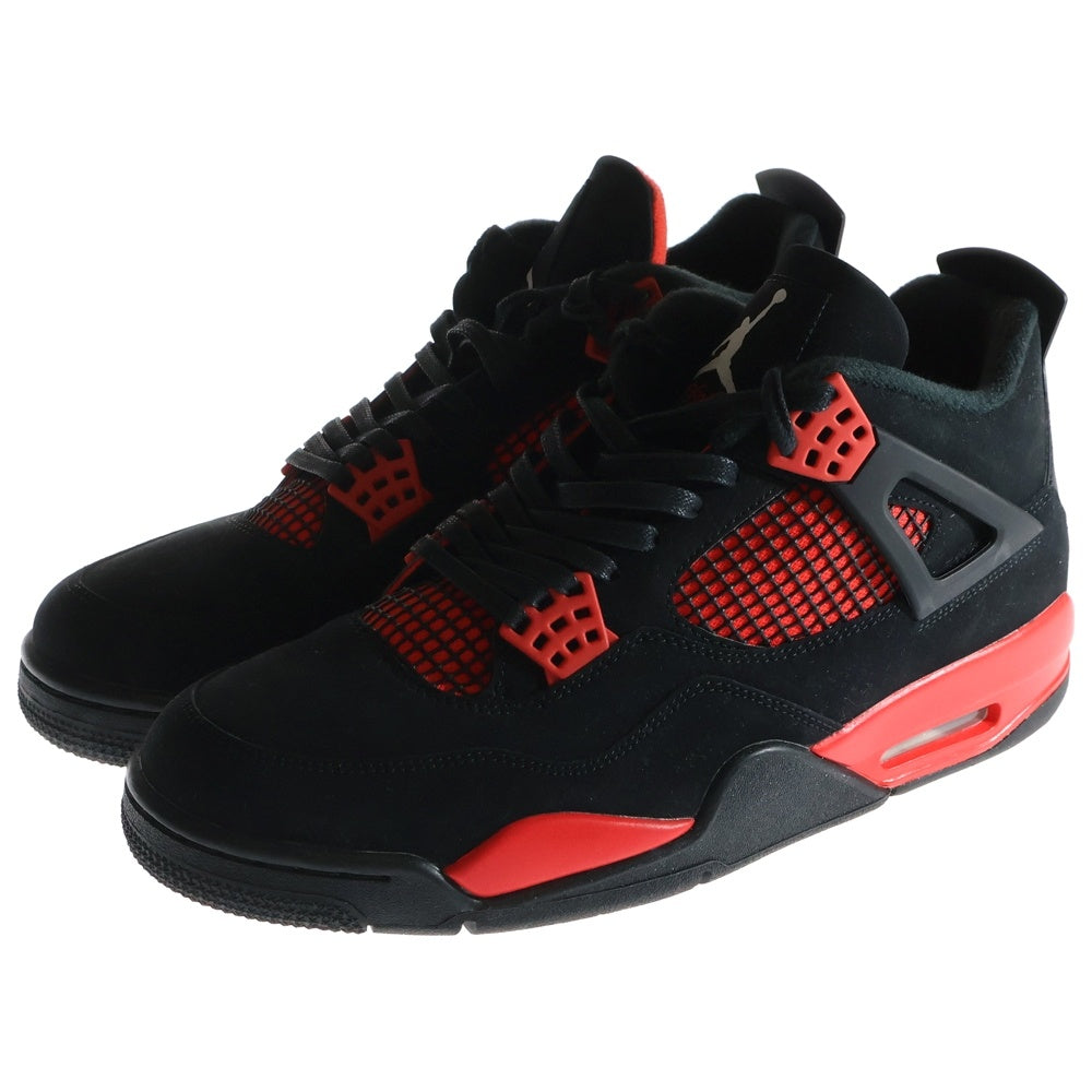 NIKE(ナイキ) AIR JORDAN 4 RETRO RED THUNDER CRIMSON エアジョーダン4 レトロ レッド サンダー クリムゾン ハイカットスニーカー ブラック/レッド US11/29cm CT8527-016