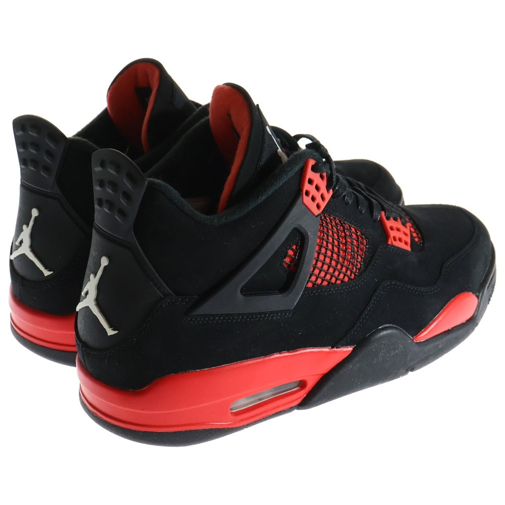 NIKE(ナイキ) AIR JORDAN 4 RETRO RED THUNDER CRIMSON エアジョーダン4 レトロ レッド サンダー クリムゾン ハイカットスニーカー ブラック/レッド US11/29cm CT8527-016