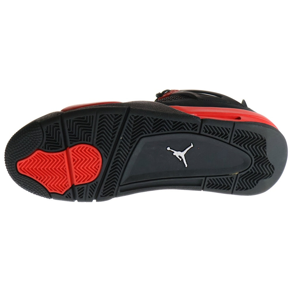 NIKE(ナイキ) AIR JORDAN 4 RETRO RED THUNDER CRIMSON エアジョーダン4 レトロ レッド サンダー クリムゾン ハイカットスニーカー ブラック/レッド US11/29cm CT8527-016