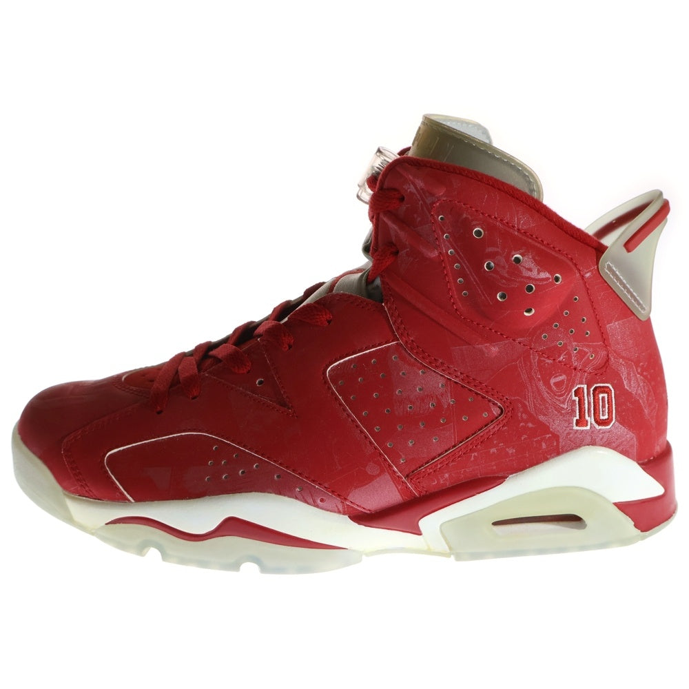 NIKE(ナイキ) 【観賞用 2014年製】 ×SLAM DUNK AIR JORDAN 6 RETRO スラムダンク エアジョーダン6 ハイカットスニーカー レッド US10.5/28.5cm 717302-600