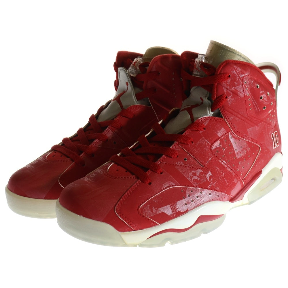 NIKE(ナイキ) 【観賞用 2014年製】 ×SLAM DUNK AIR JORDAN 6 RETRO スラムダンク エアジョーダン6 ハイカットスニーカー レッド US10.5/28.5cm 717302-600