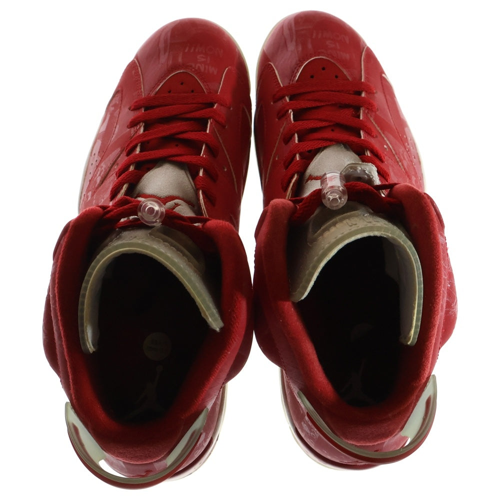 NIKE(ナイキ) 【観賞用 2014年製】 ×SLAM DUNK AIR JORDAN 6 RETRO スラムダンク エアジョーダン6 ハイカットスニーカー レッド US10.5/28.5cm 717302-600