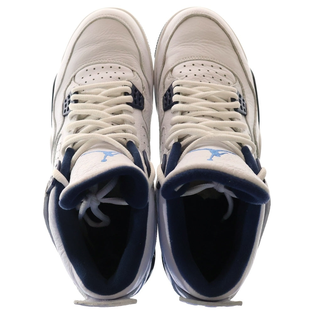 NIKE(ナイキ) 【観賞用2015年】 AIR JORDAN 4 RETRO COLUMBIA エアジョーダン4 レトロ コロンビア ハイカットスニーカー ホワイト US10/28cm 314254-107