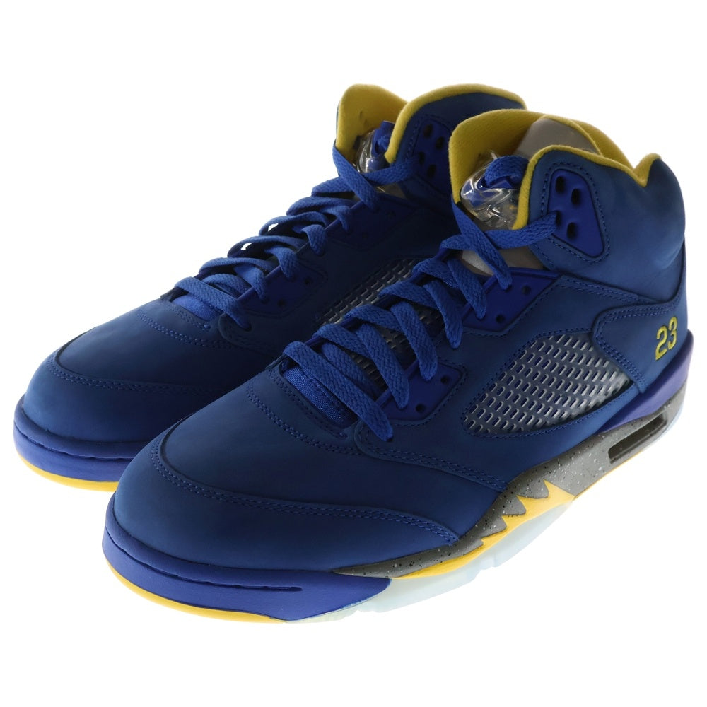 NIKE(ナイキ) AIR JORDAN 5 JSP Laney エア ジョーダン 5 レイニー ハイカットスニーカー ブルー/イエロー US11/29cm CD2720-400