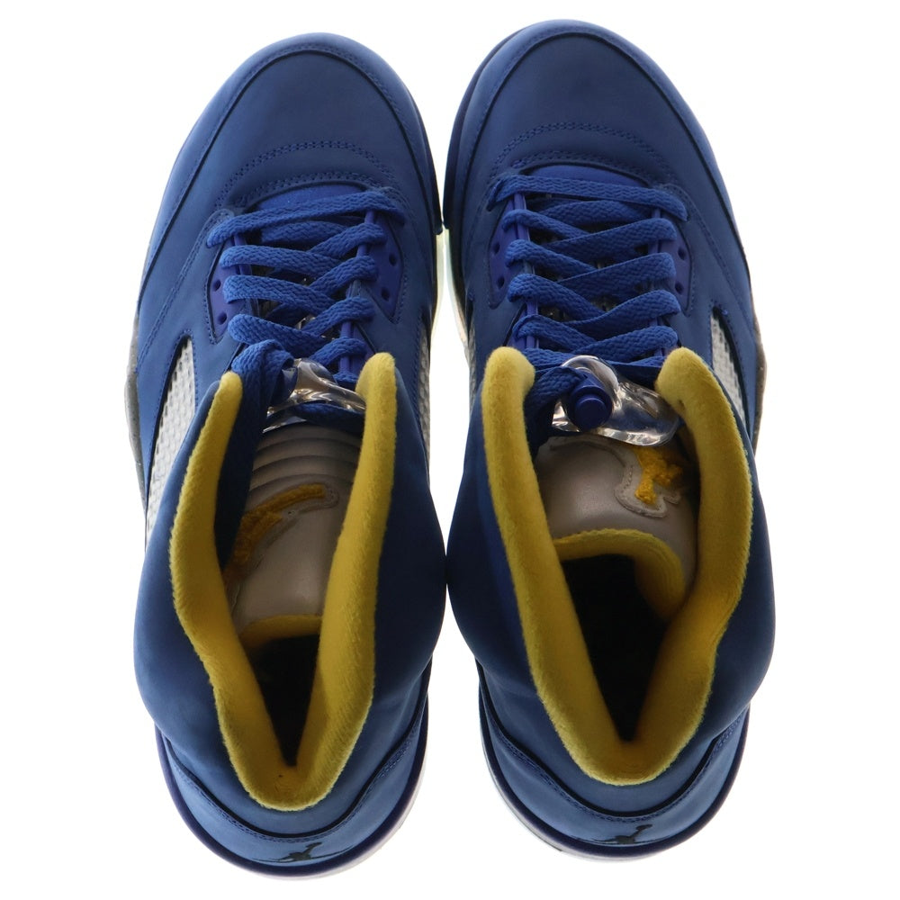NIKE(ナイキ) AIR JORDAN 5 JSP Laney エア ジョーダン 5 レイニー ハイカットスニーカー ブルー/イエロー US11/29cm CD2720-400
